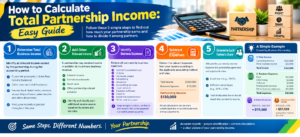 how to calculate total partnership income