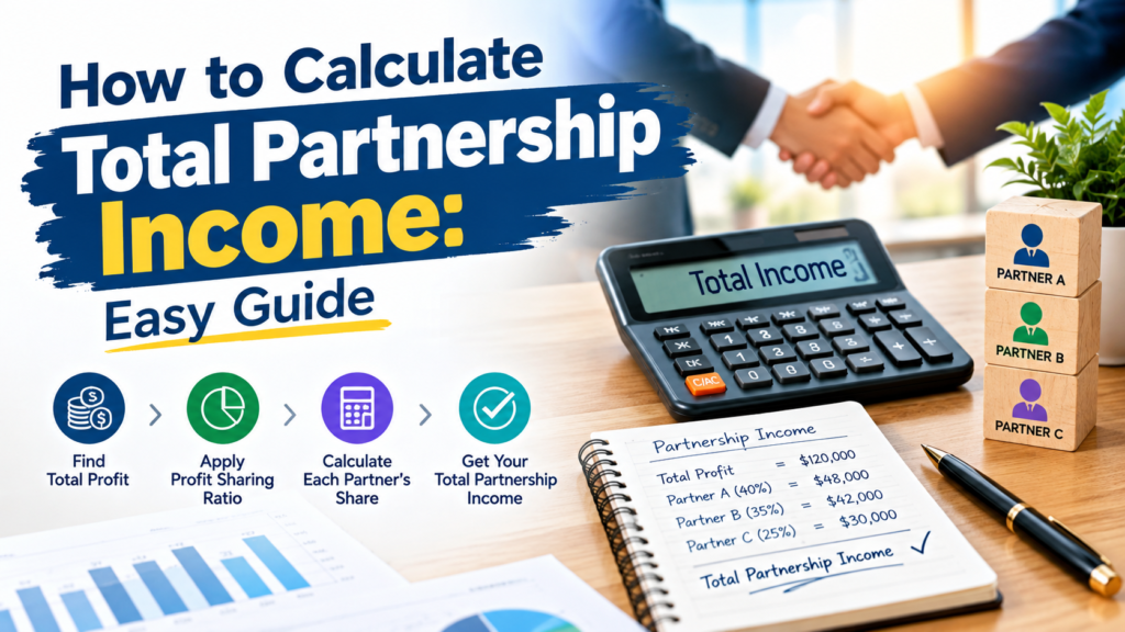 how to calculate total partnership income